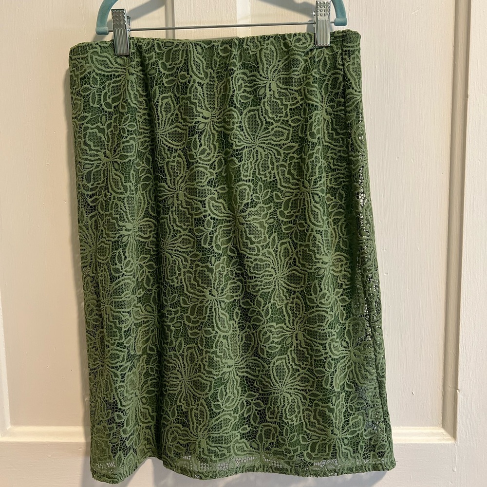 Anthropologie Tilda Knee Lace Skirt NWT